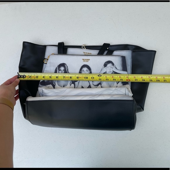 Rare Victoria’s Secret Hear, See, & Speak No Evil Tote & Mini Bag Purse Set - Picture 12 of 13